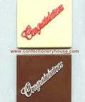 Congratulations Square Chocolate Mold