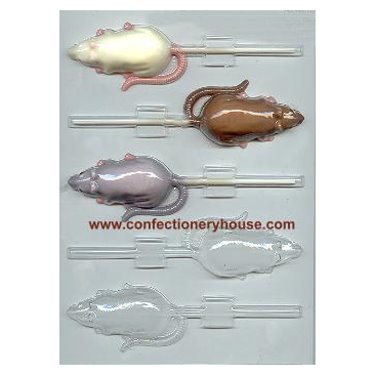 Mouse or Rat Lollipop Chocolate Mold