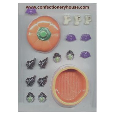 Pumpkin Pour Box With Pieces Chocolate Mold