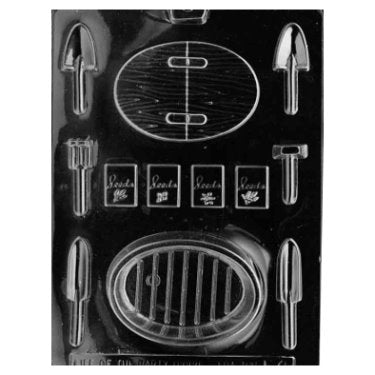 Gardening Tools and Basket Set Candy Mold