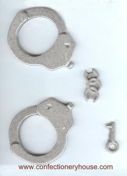 3-D Handcuffs Candy Mold