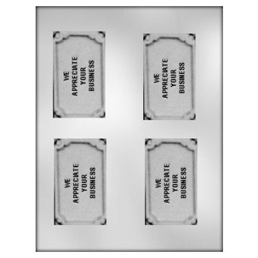 We Appreciate You Business Card Candy Mold