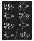 Spacemen And Rockets Candy Mold