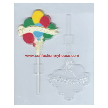 Happy Birthday Lollipop Hard Candy Mold