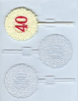 40th Pop Candy Mold
