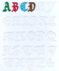1 3/8" Alphabet Pieces Candy Molds