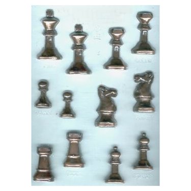 3-D Chess Pieces Candy Mold