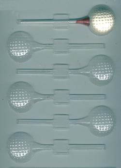 Golf Ball And Tee Pop Candy Molds