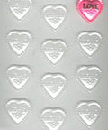 Fancy Love Hearts Candy Molds