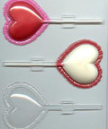 Large Lace Heart Pop Candy Molds