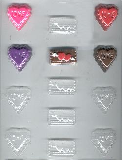 Assorted Love Pieces Candy Molds