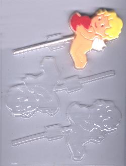 Cupid With Heart Pop Candy Molds