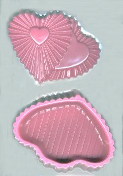 Double Heart Pour Box Candy Molds