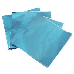 3 X 3 in. Blue Foil Candy Wrappers