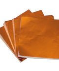 3 X 3 in. Orange Copper Foil Candy Wrapper