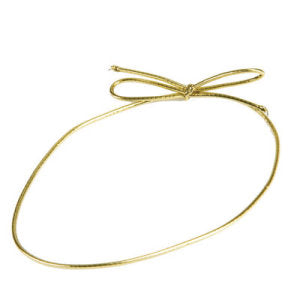 25 in. Gold Metalic Stretch Loops