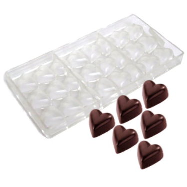 Custom chocolate mold - heart shaped custom silicone mold