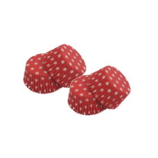 Red Polka Dot Mini Muffin Cups