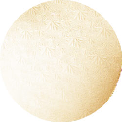 10 in. Round Gold Foil Cake Drum
