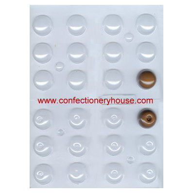 3-D Cordial Round Candy Mold