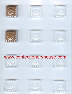 Fancy Squares Candy Molds