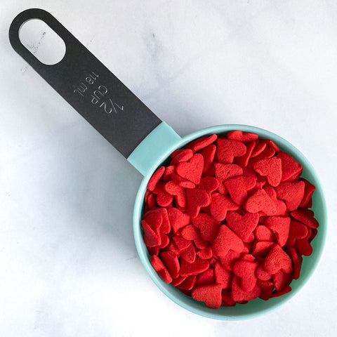 Jumbo Red Heart Sprinkles Half Cup | Valentine's Day Sprinkles