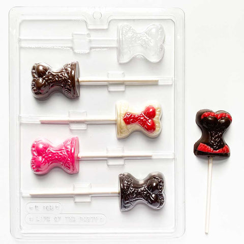 Ladies Corset Lollipop Adult Candy Mold