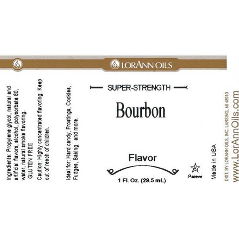 Bourbon Flavor Label