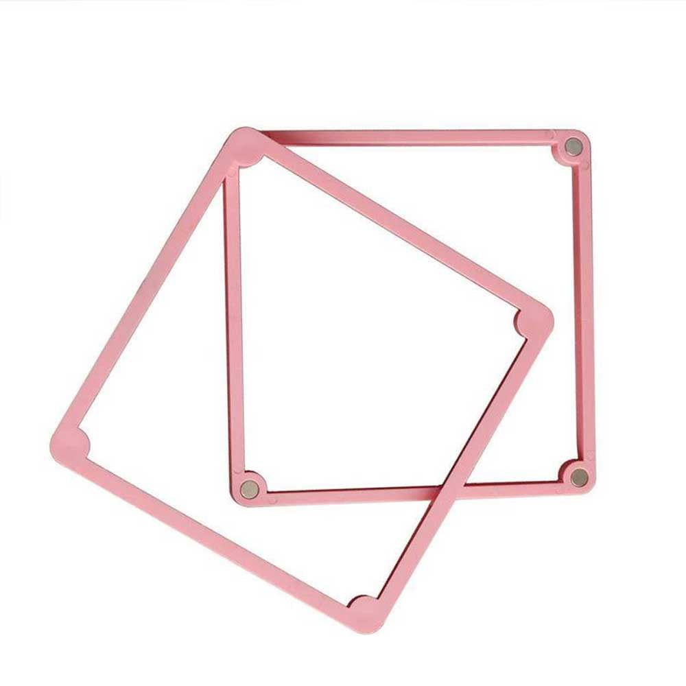 Pink Magnetic Cookie Stencil Holder Frame for Fondant Sugar Royal Icing  Cookie Making Candy Molds Fixing Frame : : Home