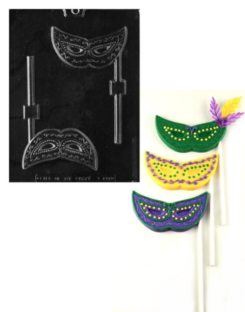 Mardi Gras Face Mask and Pop Mold