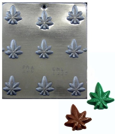 Marijuana Leaf Pieces Candy Mold