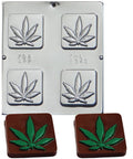 Marijuana Leaf Candy Bar and Mold