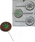Marijuana Leaf Round Pop Mold