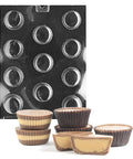 Medium Large Peanut Butter Cup Mold and homemade peanut butter cups