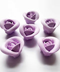 Medium Lavender Royal Icing Roses Photo