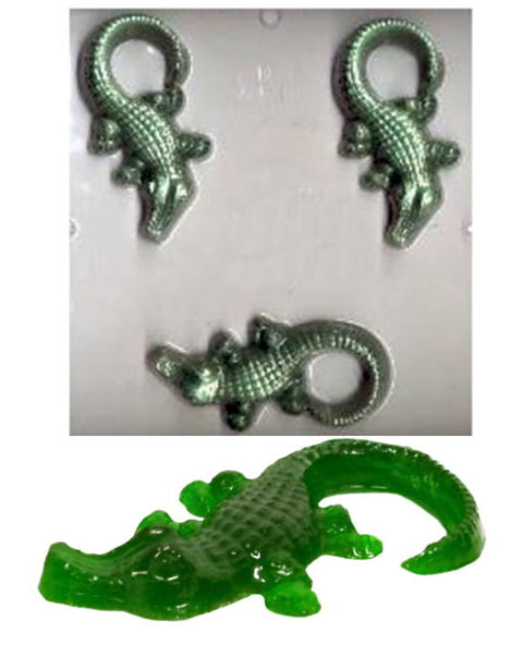 Medium 3-D Alligator Mold and Candy