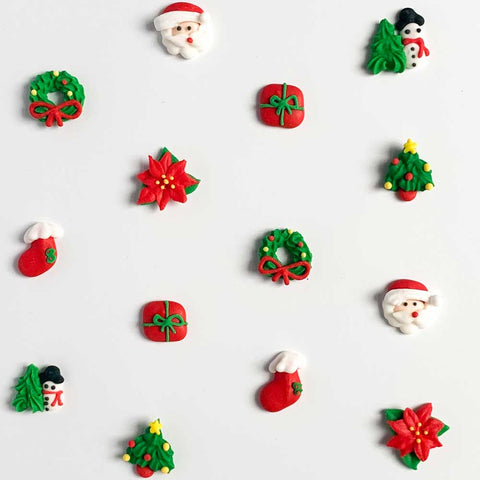 Mini Christmas Assortment Icing Decorations - Confectionery House