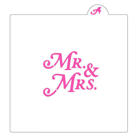 Mr. & Mrs. Cookie Stencil