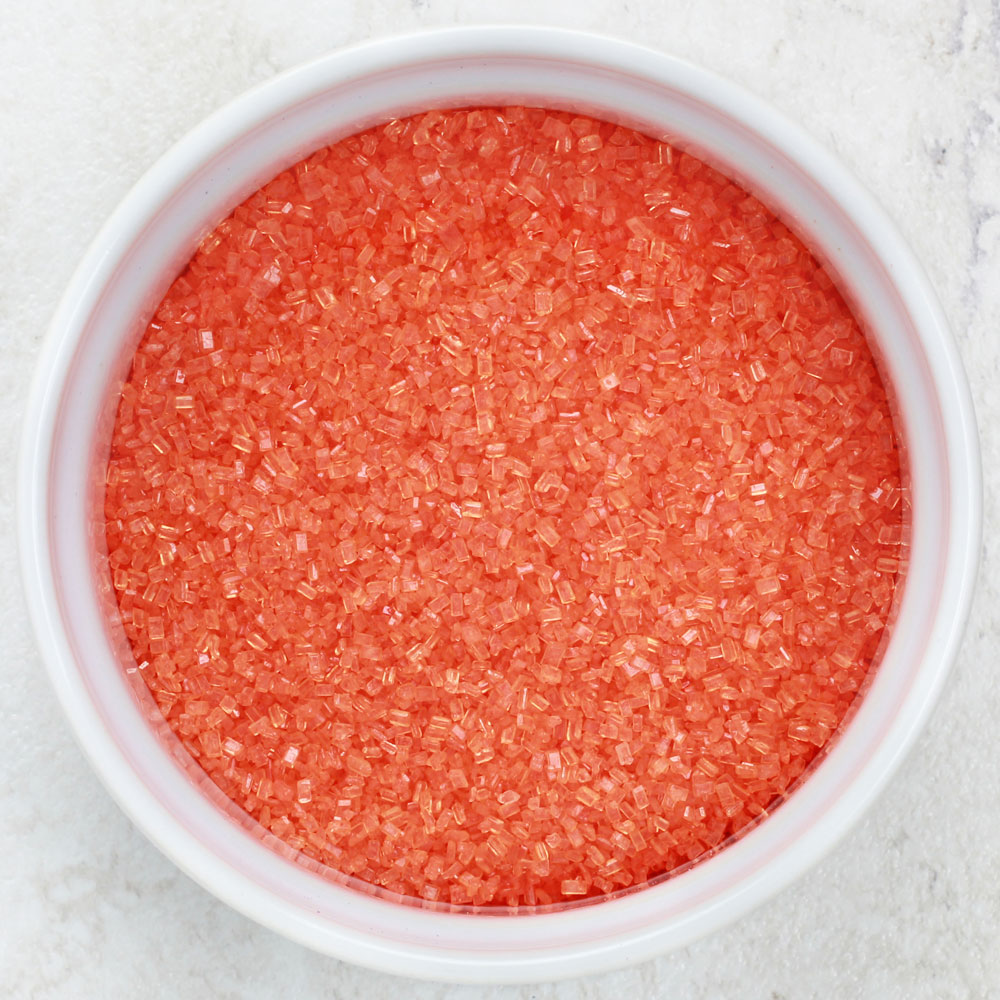 Orange Coarse Sugar Crystals - Confectionery House