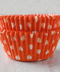 Orange Polka Dot Cupcake Cups