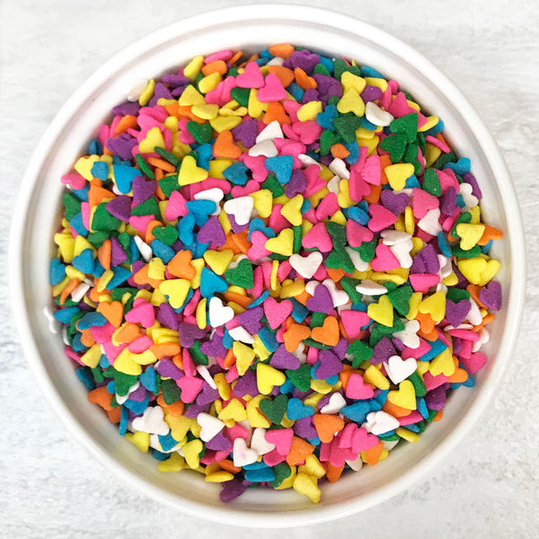 Multi Colors Heart Sprinkles/Quins