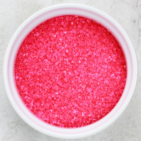 Pink Coarse Sugar Crystals | Cookie Sugar | Cookie Sprinkles