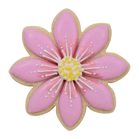 Pink Flower Decorated Cookie