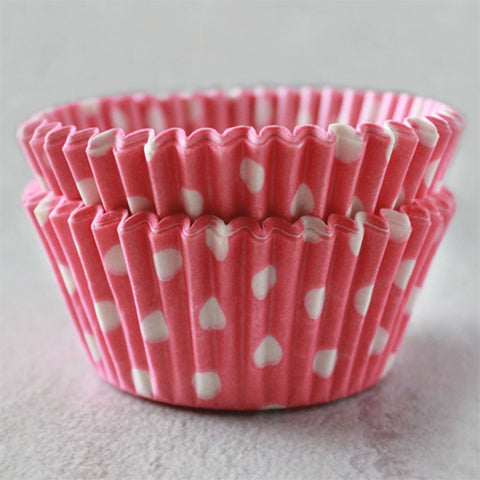 Pink Polka Dot Cupcake Cups
