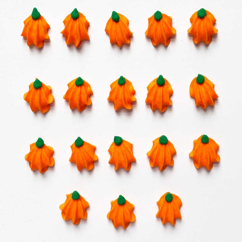 Tiny Pumpkin Royal Icing Decorations