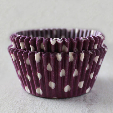 Purple Polka Dot Cupcake Cups