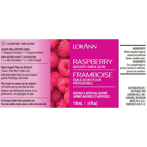 Raspberry Bakery Emulsion Label