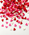 Red Pink and White Heart Sprinkles Image