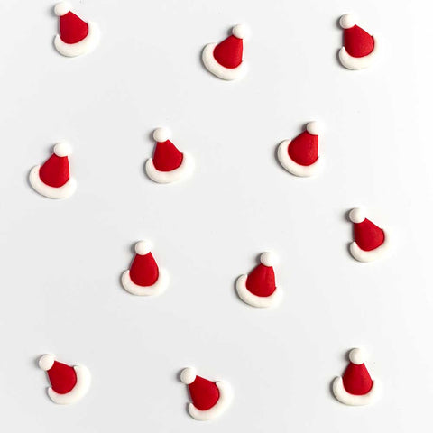 Santa Hat Icing Decorations Confectionery House