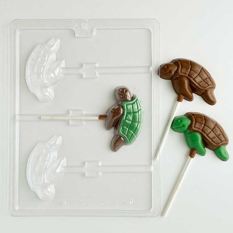 Sea Turtle Lollipop Chocolate Candy Mold